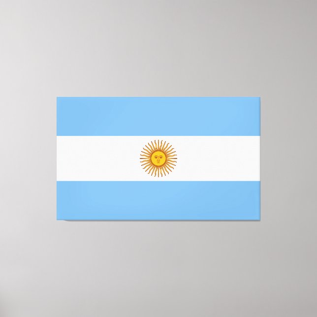 Lienzo Bandera argentina Bandera De Argentina (Anverso)