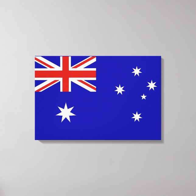 Lienzo Bandera australiana (Anverso)