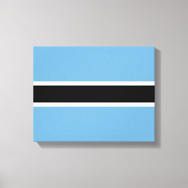 Lienzo Bandera Botsuana (Botswana) (Anverso)