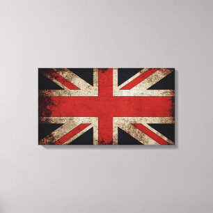 Lienzo Bandera británica vintage