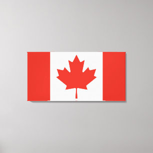 Lienzo Bandera canadiense (hoja de arce) (Canadá)