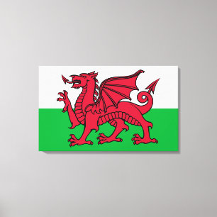Lienzo Bandera Celta del Dragón Rojo de Gales & Galés