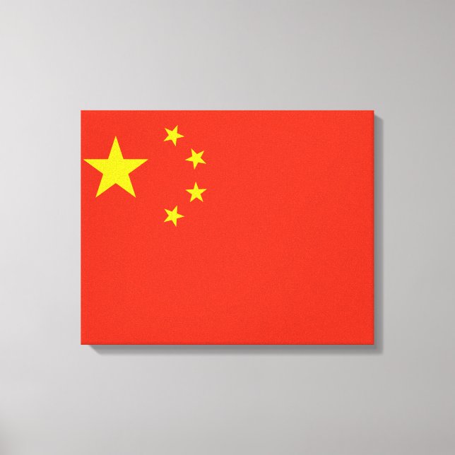Lienzo Bandera china (China) (Anverso)