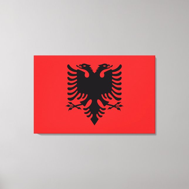 Lienzo Bandera de Albania (Anverso)