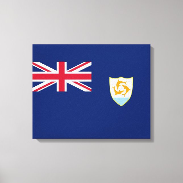 Lienzo Bandera de Anguila (Caribe) (Anverso)