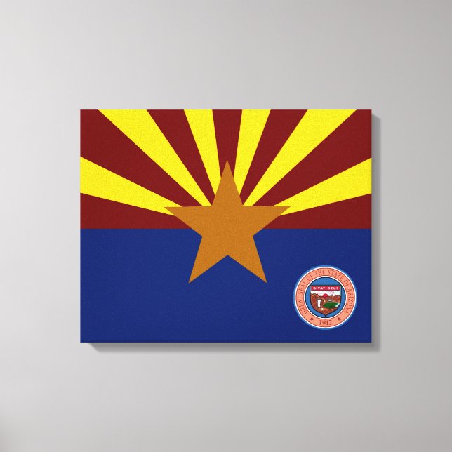 Lienzo Bandera de Arizona (Anverso)