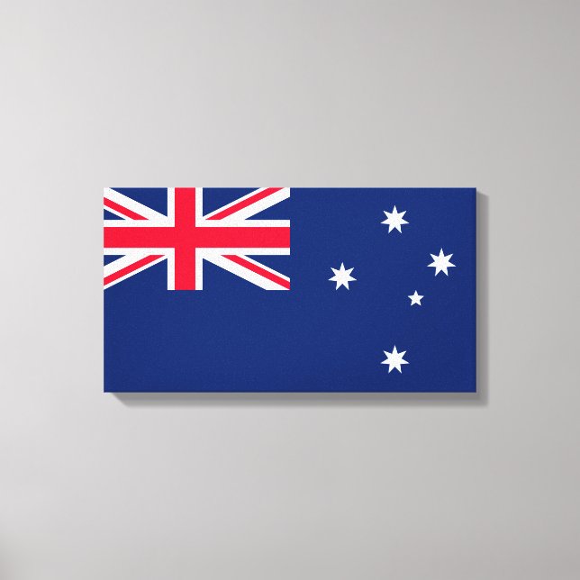 Lienzo Bandera de Australia (Anverso)