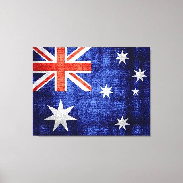 Lienzo Bandera de Australia (Anverso)