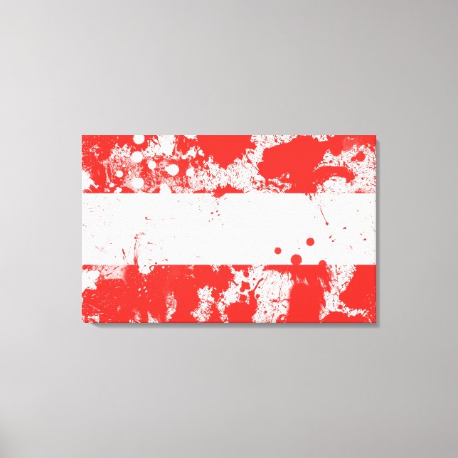 Lienzo Bandera de Austria (Anverso)