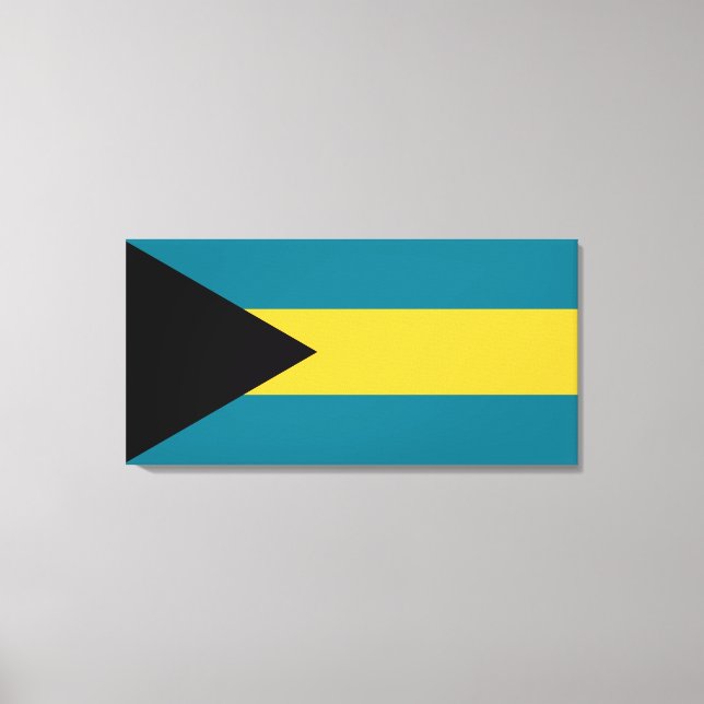 Lienzo Bandera de Bahamas (Anverso)