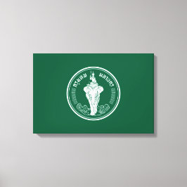 Lienzo Bandera de Bangkok (ciudad capital de Tailandia)