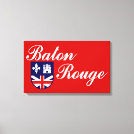 Lienzo Bandera de Baton Rouge (Luisiana)
