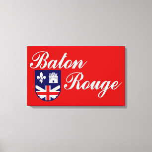Lienzo Bandera de Baton Rouge (Luisiana)