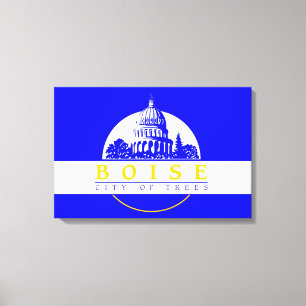 Lienzo Bandera de Boise (ciudad de Idaho)