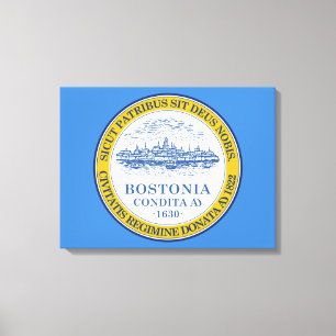 Lienzo Bandera de Boston (Massachusetts)
