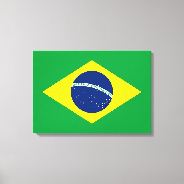 Lienzo Bandera de Brasil (Anverso)