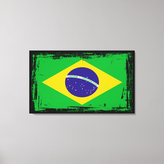 Lienzo Bandera de Brasil (Anverso)