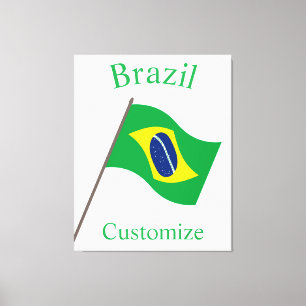 Lienzo Bandera de Brasil Thunder_Cove