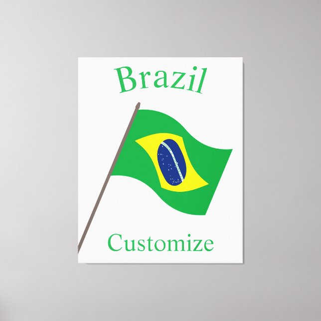 Lienzo Bandera de Brasil Thunder_Cove (Anverso)