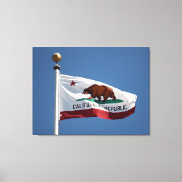 Lienzo bandera de California