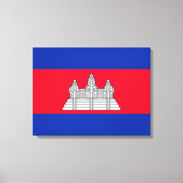 Lienzo Bandera de Camboya (Anverso)