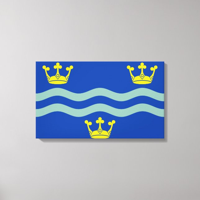 Lienzo Bandera de Cambridgeshire (Condado de Inglaterra,  (Anverso)