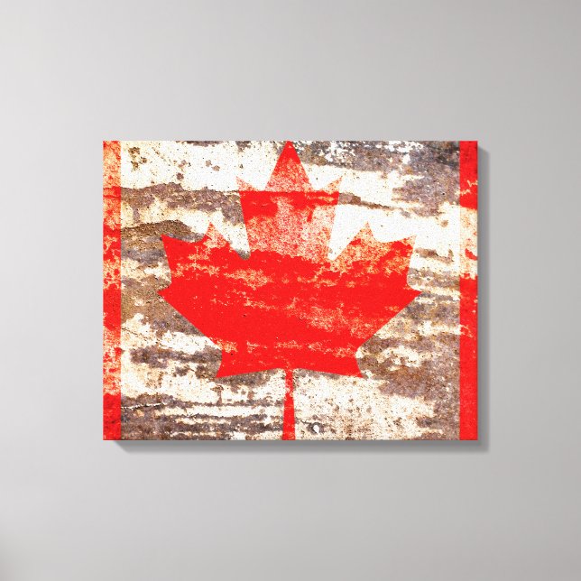 Lienzo Bandera de Canadá (Anverso)