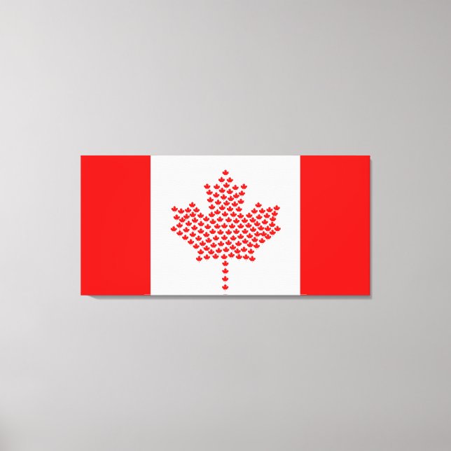 Lienzo Bandera de Canadá (Anverso)