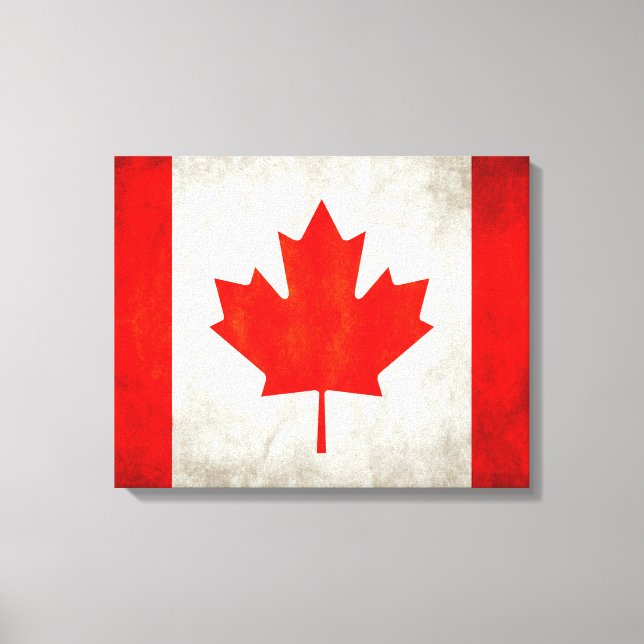 Lienzo Bandera de Canadá (Anverso)