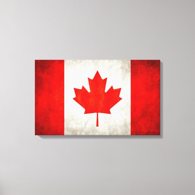 Lienzo Bandera de Canadá (Anverso)