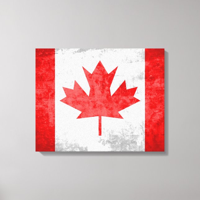 Lienzo Bandera de Canadá 3 (Anverso)