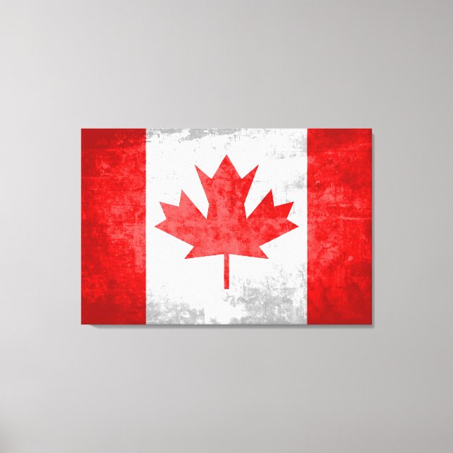 Lienzo Bandera de Canadá 3 (Anverso)