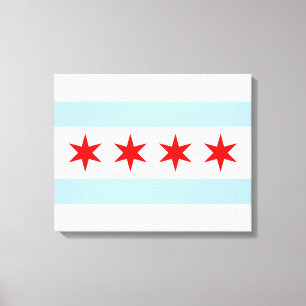 Lienzo Bandera de Chicago (Illinois)