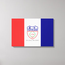 Lienzo Bandera de Cleveland (Ohio)