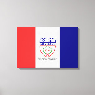 Lienzo Bandera de Cleveland (Ohio)