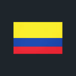 Lienzo Bandera de Colombia - Bandera De Colombia<br><div class="desc">La bandera nacional de Colombia es una tricolor horizontal de amarillo, azul y rojo. Es una bandera tribanda con bandas horizontales de colores amarillos, azules y rojos. Verticalmente el amarillo ocupa el 50% y el otro 50% lo comparten los colores azul y rojo en igual proporción. #patriótico #colombia #colombia #bandera...</div>