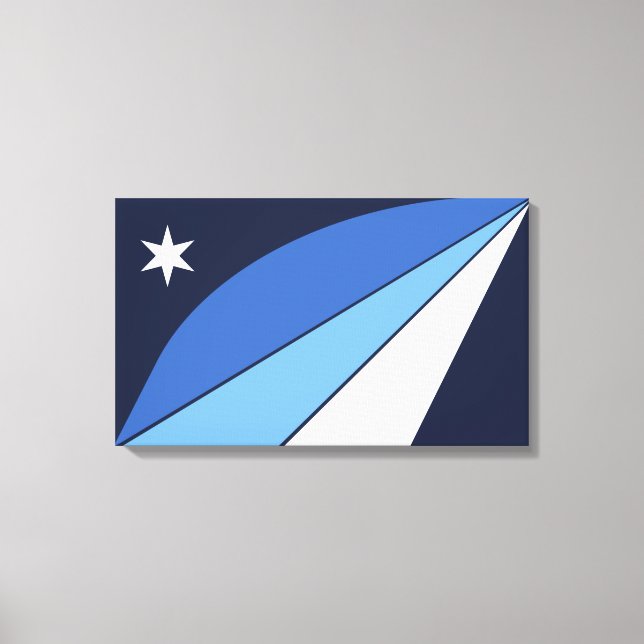 Lienzo Bandera de Columbia (Carolina del Sur) (Anverso)