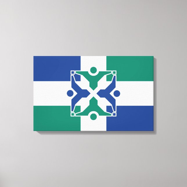 Lienzo Bandera de Columbia (Missouri) (Anverso)