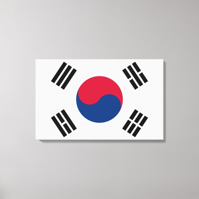 Lienzo Bandera de Corea del Sur (Anverso)