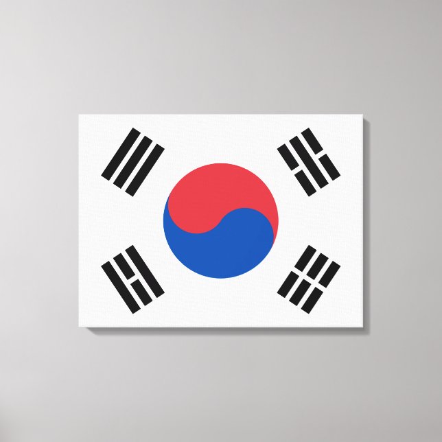 Lienzo Bandera de Corea del Sur (ROK) (Anverso)