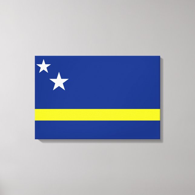 Lienzo Bandera de Curazao (Anverso)
