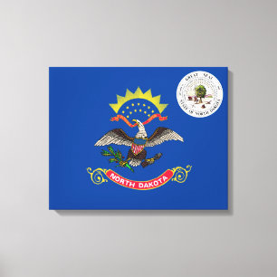 Lienzo Bandera de Dakota del Norte