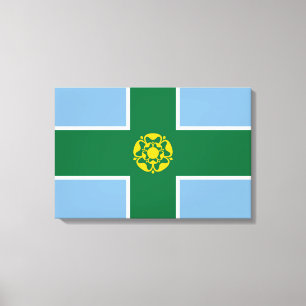 Lienzo Bandera de Derbyshire (condado de Inglaterra, Rein
