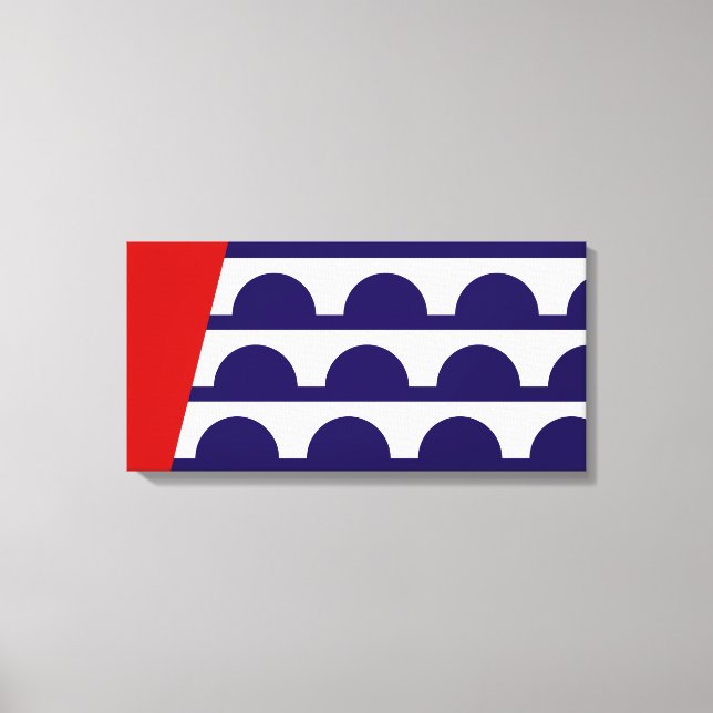 Lienzo Bandera de Des Moines (ciudad de Iowa) (Anverso)