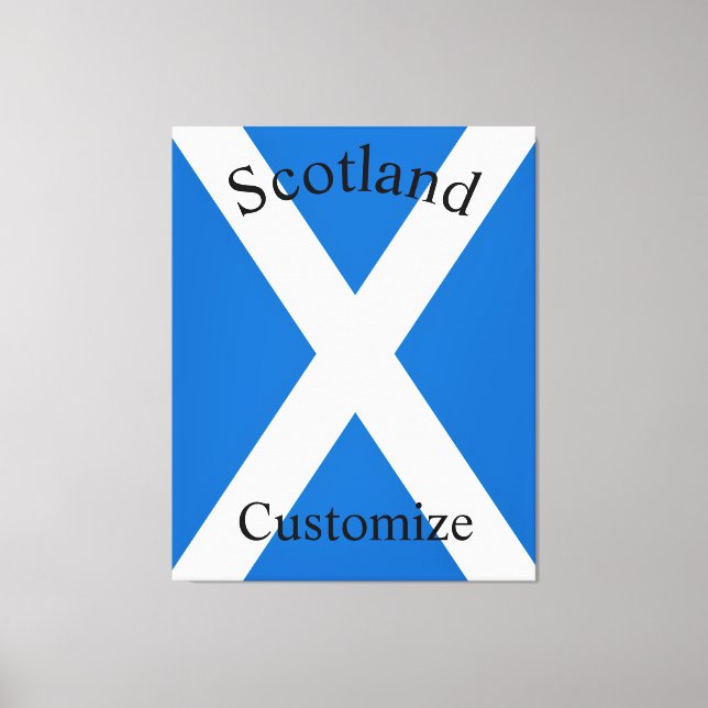 Lienzo Bandera de Escocia Thunder_Cove (Anverso)