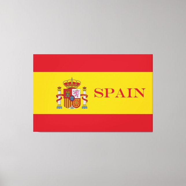 Lienzo Bandera de España - Bandera de España (Anverso)