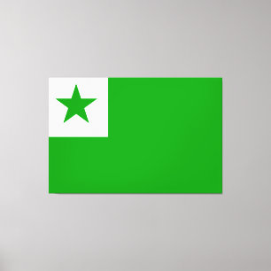 Lienzo Bandera de Esperanto