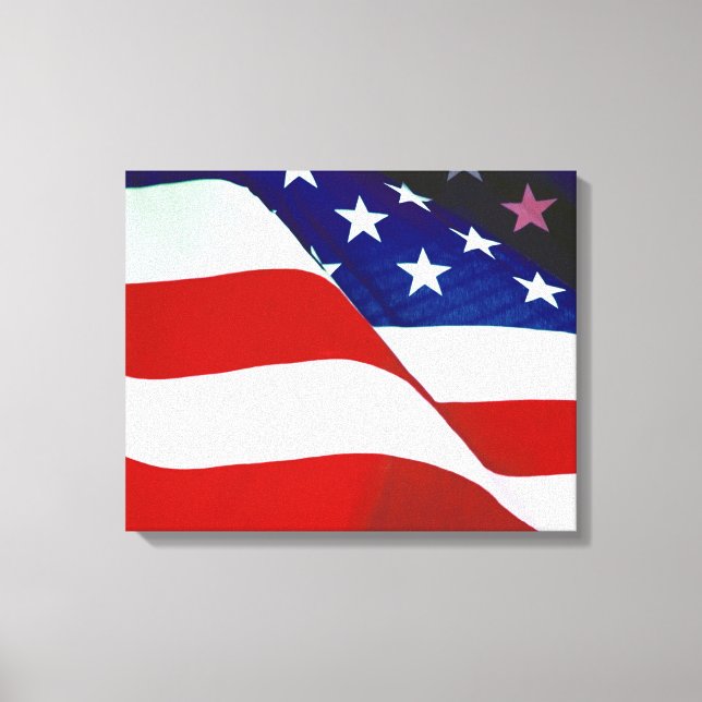 Lienzo Bandera de Estados Unidos (Anverso)