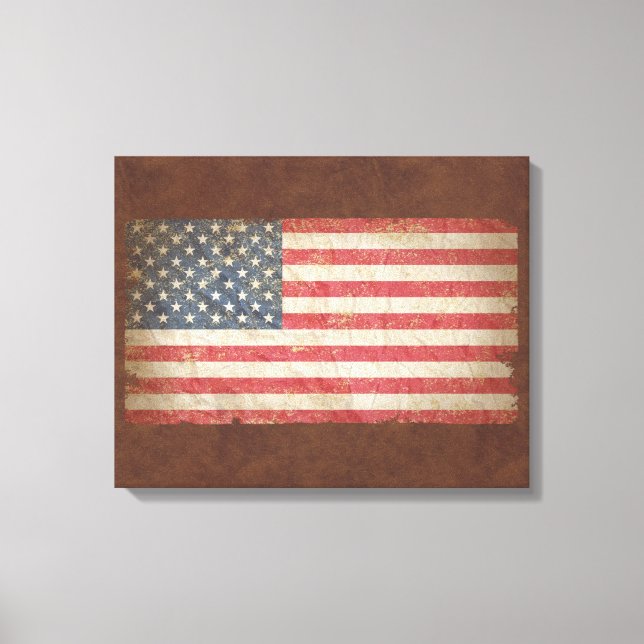 Lienzo Bandera de Estados Unidos (Anverso)