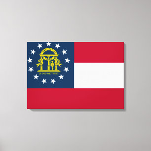 Lienzo Bandera de Georgia (Estado de los Estados Unidos)